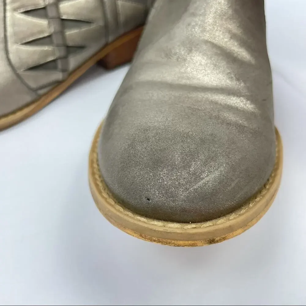 Tucker + Tate | Girls Youth Tinsley Metallic Pewter Zipper Ankle Booties